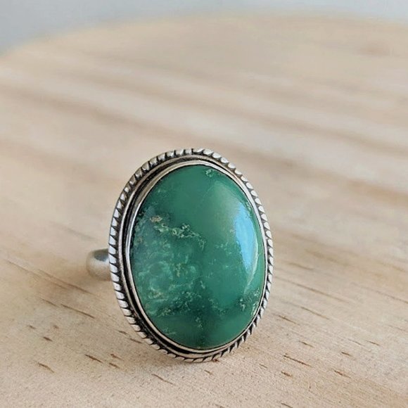 Sterling silver turquoise ring - Picture 1 of 5